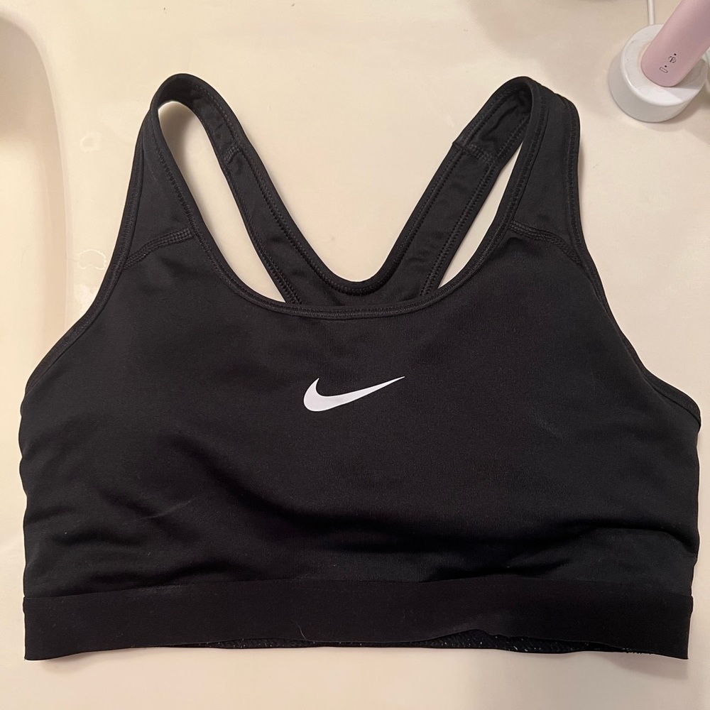 womens nike black sports bra